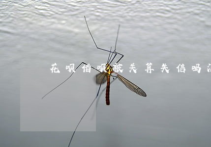 花呗借呗被关算失信吗没有逾期 花呗借呗被关算失信吗没有逾期