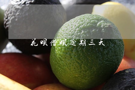 花呗借呗逾期三天 花呗借呗逾期三天