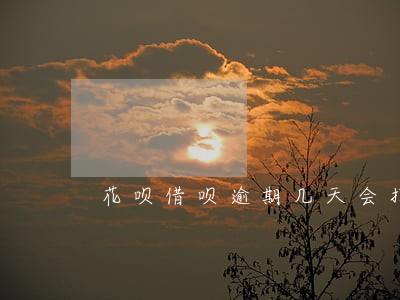 花呗借呗逾期几天会打电话 花呗借呗逾期几天会打电话