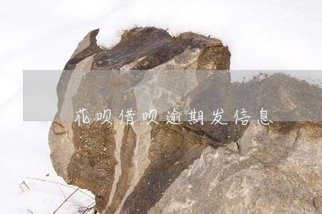 花呗借呗逾期发信息 花呗借呗逾期发信息