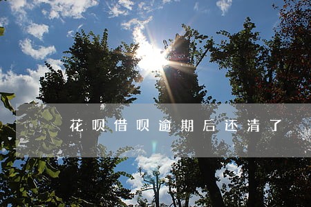 花呗借呗逾期后还清了 花呗借呗逾期后还清了
