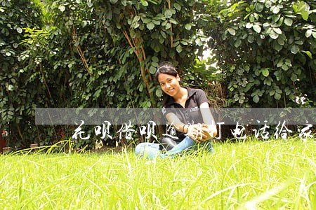 花呗借呗逾期打电话给家里人