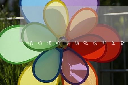 花呗借呗逾期记录哪里查 花呗借呗逾期记录哪里查