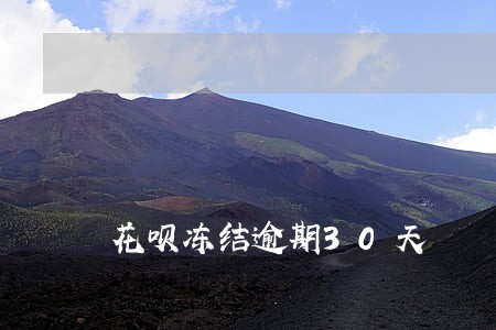 花呗冻结逾期30天 花呗冻结逾期30天
