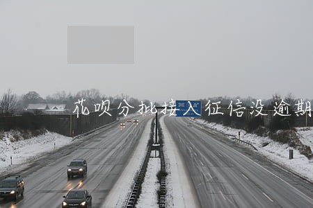 花呗分批接入征信没逾期有显示吗