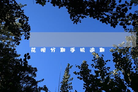 花呗分期手机逾期 花呗分期手机逾期