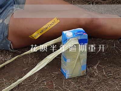 花呗半年逾期重开 花呗半年逾期重开