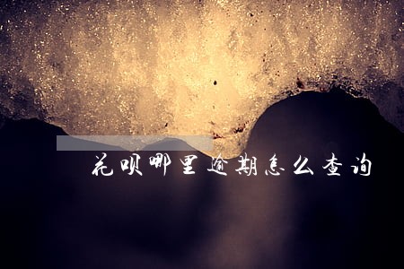 花呗哪里逾期怎么查询 花呗哪里逾期怎么查询