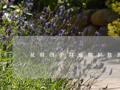 花呗四个月逾期利息多少 花呗四个月逾期利息多少