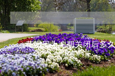 花呗因为逾期关闭后多久恢复 花呗因为逾期关闭后多久恢复