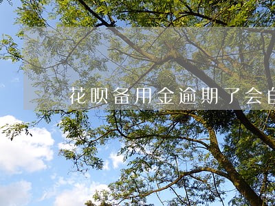 花呗备用金逾期了会自动还款 花呗备用金逾期了会自动还款