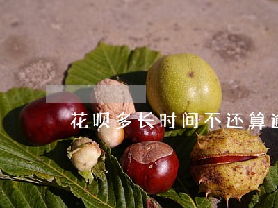 花呗多长时间不还算逾期 花呗多长时间不还算逾期