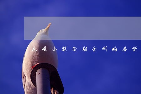 花呗小额逾期会影响房贷吗 花呗小额逾期会影响房贷吗