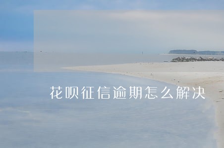 花呗征信逾期怎么解决 花呗征信逾期怎么解决