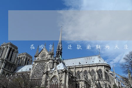 花呗忘了还款逾期两天没影响