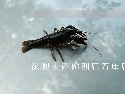 花呗未还逾期后五年后会怎么样 花呗未还逾期后五年后会怎么样