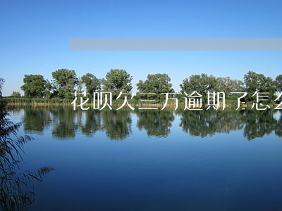 花呗欠三万逾期了怎么办 花呗欠三万逾期了怎么办