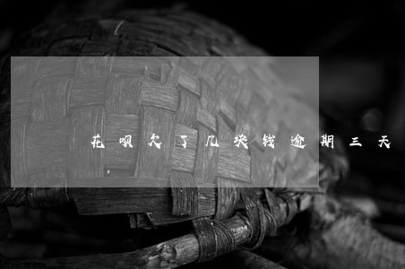 花呗欠了几块钱逾期三天 花呗欠了几块钱逾期三天