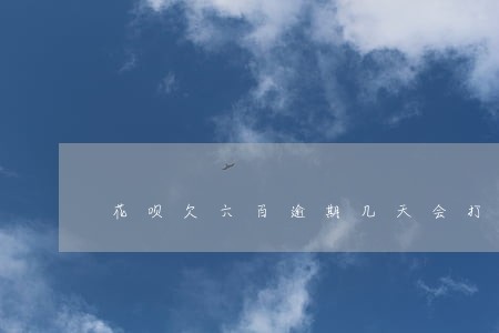 花呗欠六百逾期几天会打电话 花呗欠六百逾期几天会打电话