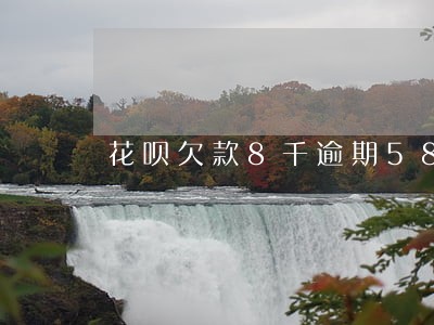 花呗欠款8千逾期58天 花呗欠款8千逾期58天