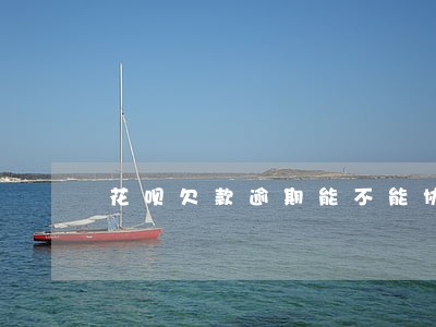 花呗欠款逾期能不能协商分期