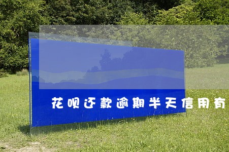 花呗还款逾期半天信用有影响吗 花呗还款逾期半天信用有影响吗