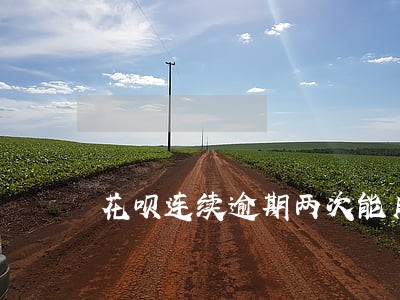 花呗连续逾期两次能用吗 花呗连续逾期两次能用吗