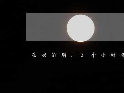 花呗逾期12个小时会怎么样 花呗逾期12个小时会怎么样
