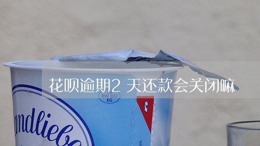 花呗逾期2天还款会关闭嘛 花呗逾期2天还款会关闭嘛