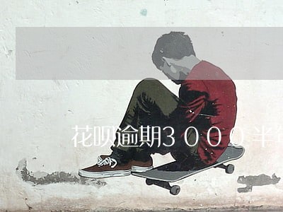 花呗逾期3000半年了6