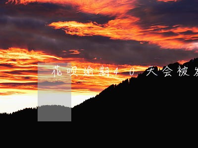 花呗逾期40天会被发通告函吗 花呗逾期40天会被发通告函吗