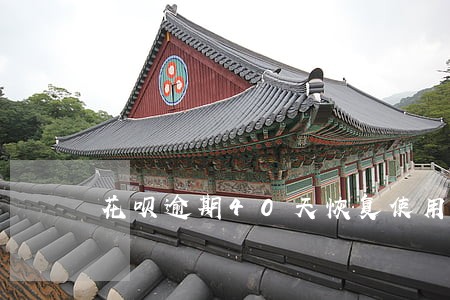 花呗逾期40天恢复使用 花呗逾期40天恢复使用