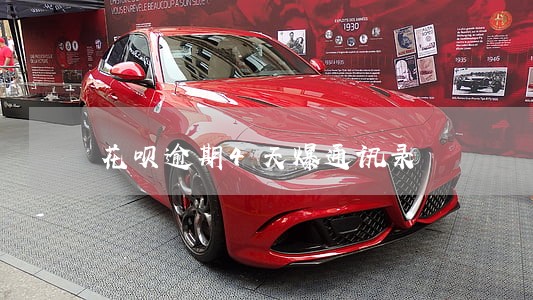 花呗逾期4天爆通讯录 花呗逾期4天爆通讯录