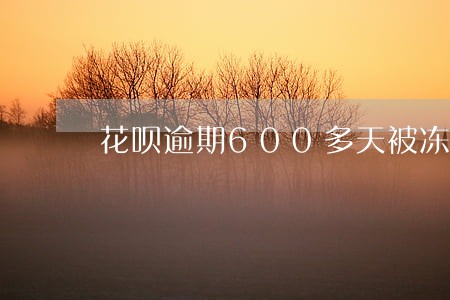 花呗逾期600多天被冻结 花呗逾期600多天被冻结