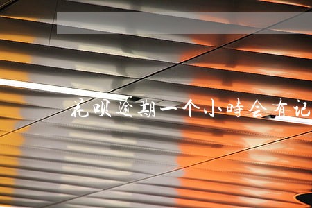 花呗逾期一个小时会有记录吗 花呗逾期一个小时会有记录吗
