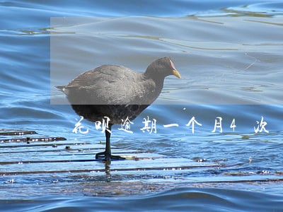 花呗逾期一个月4次 花呗逾期一个月4次