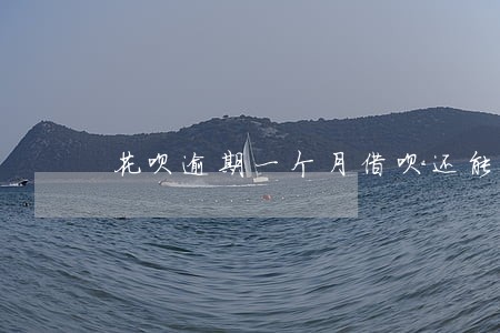 花呗逾期一个月借呗还能用吗