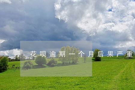 花呗逾期一个月后果严重 花呗逾期一个月后果严重