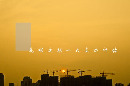 花呗逾期一天显示评估 花呗逾期一天显示评估