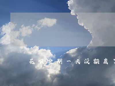 花呗逾期一天没额度了 花呗逾期一天没额度了