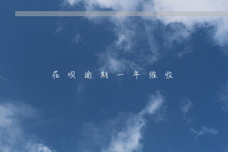 花呗逾期一年催收 花呗逾期一年催收