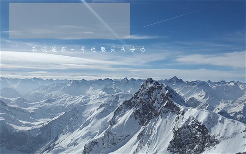 花呗逾期一年还能买房子吗