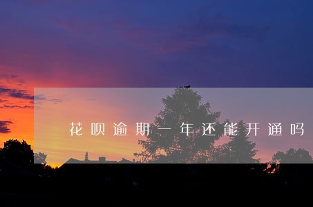 花呗逾期一年还能开通吗