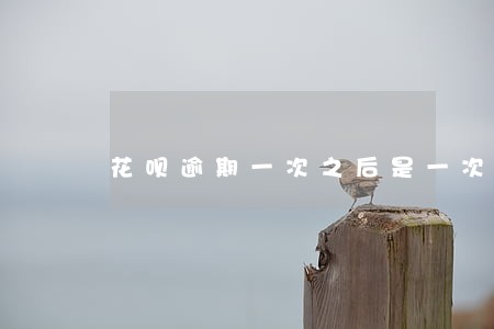 花呗逾期一次之后是一次性还清吗 花呗逾期一次之后是一次性还清吗