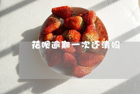 花呗逾期一次还清吗