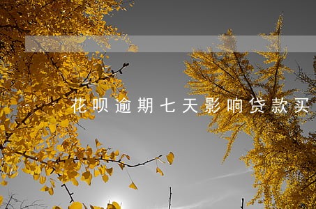 花呗逾期七天影响贷款买车吗 花呗逾期七天影响贷款买车吗