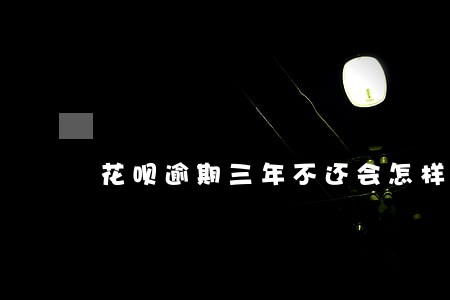 花呗逾期三年不还会怎样 花呗逾期三年不还会怎样