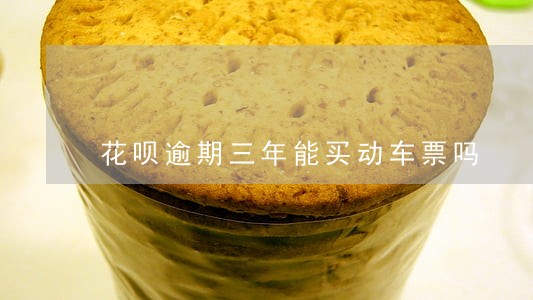 花呗逾期三年能买动车票吗 花呗逾期三年能买动车票吗