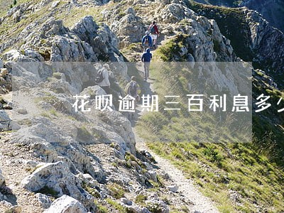 花呗逾期三百利息多少 花呗逾期三百利息多少