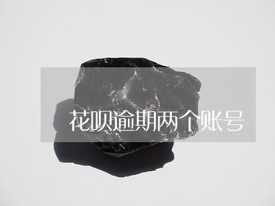 花呗逾期两个账号